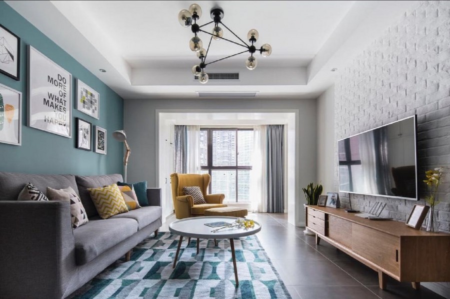 時尚休閑的北歐風格100平米三居室裝修效果圖 時尚休閑的北歐風格100平米三居室裝修效果圖