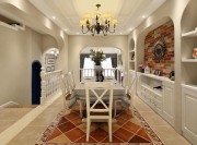 淡雅恬淡美式風(fēng)格120平米復(fù)式loft餐廳吊頂裝修效果圖 淡雅恬淡美式風(fēng)格120平米復(fù)式loft餐廳吊頂裝修效果圖