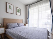 時尚休閑的北歐風格100平米三居室臥室窗簾裝修效果圖 時尚休閑的北歐風格100平米三居室臥室窗簾裝修效果圖