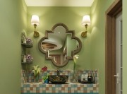 薄荷清香的田園風(fēng)格80平米三居室衛(wèi)生間裝修效果圖 薄荷清香的田園風(fēng)格80平米三居室衛(wèi)生間裝修效果圖