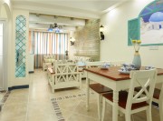 清新舒適的地中海風(fēng)格80平米小戶型餐廳裝修效果圖 清新舒適的地中海風(fēng)格80平米小戶型餐廳裝修效果圖