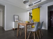 時尚休閑的北歐風格100平米三居室餐廳裝修效果圖 時尚休閑的北歐風格100平米三居室餐廳裝修效果圖