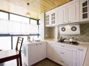 清新的地中海風格90平米小復(fù)式廚房裝修效果圖 清新的地中海風格90平米小復(fù)式廚房裝修效果圖