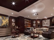 豪華炫麗的美式風(fēng)格300平米別墅客廳吊頂裝修效果圖 豪華炫麗的美式風(fēng)格300平米別墅客廳吊頂裝修效果圖