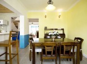 清新的地中海風格90平米小復(fù)式餐廳裝修效果圖 清新的地中海風格90平米小復(fù)式餐廳裝修效果圖