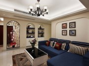特色的地中海風(fēng)格130平米四居室客廳背景墻裝修效果圖 特色的地中海風(fēng)格130平米四居室客廳背景墻裝修效果圖