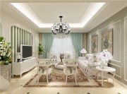 清新甜美的田園風(fēng)格120平米三居室客廳裝修效果圖 清新甜美的田園風(fēng)格120平米三居室客廳裝修效果圖