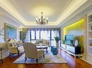 時(shí)尚休閑的田園風(fēng)格120平米三居室客廳裝修效果圖 時(shí)尚休閑的田園風(fēng)格120平米三居室客廳裝修效果圖