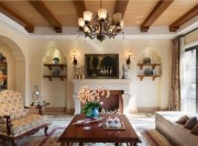 質(zhì)樸溫暖美式風(fēng)格100平米復(fù)式loft客廳電視背景墻裝修效果圖 質(zhì)樸溫暖美式風(fēng)格100平米復(fù)式loft客廳電視背景墻裝修效果圖