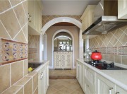 純凈幽雅的田園風(fēng)格100平米二居室廚房裝修效果圖 純凈幽雅的田園風(fēng)格100平米二居室廚房裝修效果圖