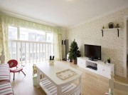 清新的地中海風格90平米小復(fù)式客廳窗戶裝修效果圖 清新的地中海風格90平米小復(fù)式客廳窗戶裝修效果圖