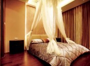 自然溫婉中式風格60平米小戶型臥室背景墻裝修效果圖 自然溫婉中式風格60平米小戶型臥室背景墻裝修效果圖