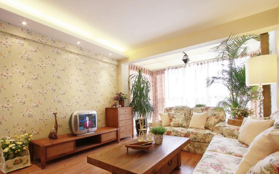 碎花田園風(fēng)格公寓裝修效果圖 碎花田園風(fēng)格公寓裝修效果圖