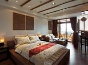 休閑東南亞風(fēng)格公寓臥室背景墻裝修效果圖 休閑東南亞風(fēng)格公寓臥室背景墻裝修效果圖