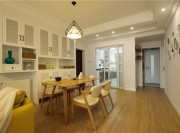 溫馨的北歐風(fēng)格130平米三居室餐廳裝修效果圖