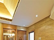 實木和諧的東南亞風格復(fù)式隔斷裝修效果圖