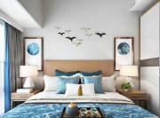 灰色調(diào)新古典風(fēng)格70平米一居室臥室背景墻裝修效果圖 灰色調(diào)新古典風(fēng)格70平米一居室臥室背景墻裝修效果圖