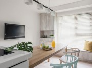 簡潔的北歐風(fēng)格公寓餐廳裝修效果圖 簡潔的北歐風(fēng)格公寓餐廳裝修效果圖