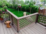 古雅幽深中式風格90平米復(fù)式loft陽臺欄桿裝修效果圖