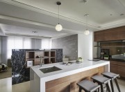 簡單精細現(xiàn)代簡約風格130平米四居室餐廳吊頂裝修效果圖