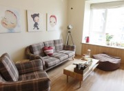 和風日式現(xiàn)代簡約風格60平米二居室客廳背景墻裝修效果圖