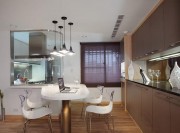 個性休閑現(xiàn)代簡約風(fēng)格50平米公寓餐廳吊頂裝修效果圖