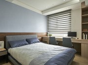 簡單精細現(xiàn)代簡約風格130平米四居室臥室背景墻裝修效果圖