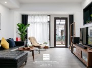 吳江麗灣域工業(yè)風(fēng)別墅裝修實(shí)景案例客廳