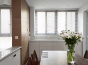 獅山名門現(xiàn)代簡約三居室餐廳裝修實景案例