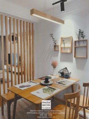 陽光悅湖公館北歐風(fēng)格餐廳裝修實景案例