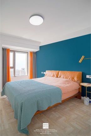 九龍倉風(fēng)華里現(xiàn)代簡約三居室臥室裝修實(shí)景案例