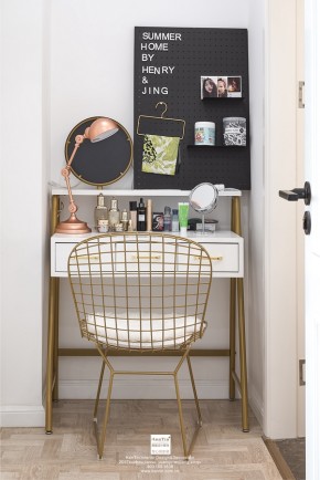 九龍倉風(fēng)華里現(xiàn)代簡約三居室梳妝臺(tái)裝修實(shí)景案例