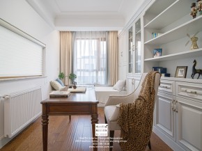 冠南苑現(xiàn)代美式別墅書(shū)房裝修實(shí)景案例