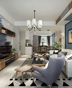 四季晶華現(xiàn)代簡約風(fēng)格三居室