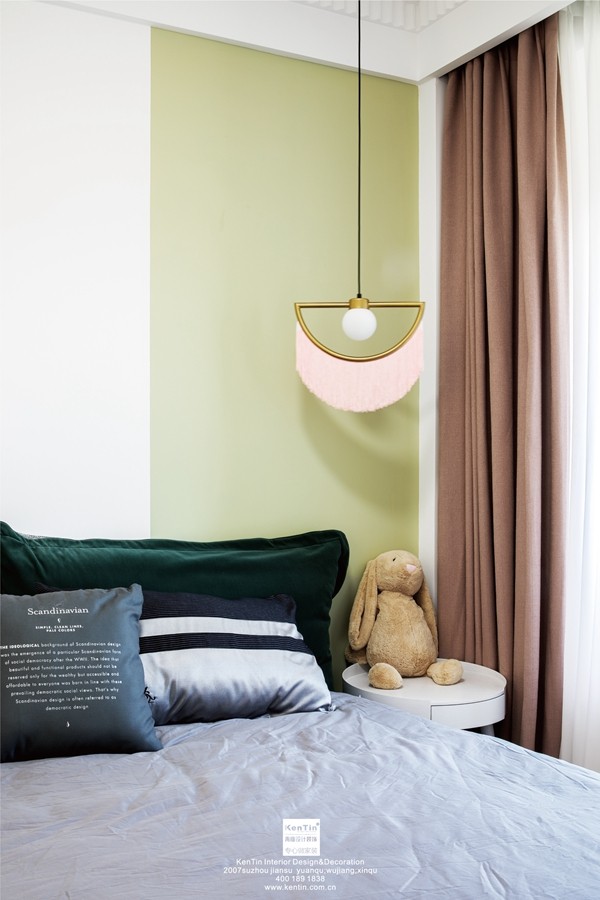 蘇胥灣現(xiàn)代輕奢風格二居室裝修實景案例