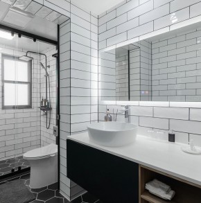 現(xiàn)代簡約風格兩居室衛(wèi)生間裝修效果圖