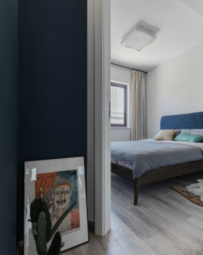 現(xiàn)代簡約風格兩居室臥室裝修效果圖