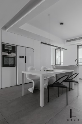 現(xiàn)代簡約風(fēng)格三居室餐廳裝修效果圖