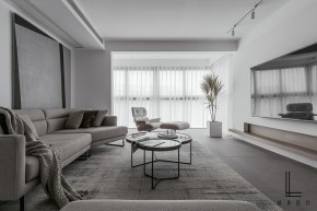 現(xiàn)代簡約風(fēng)格三居室客廳裝修效果圖