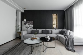 現(xiàn)代簡約風(fēng)格二居室客廳裝修效果圖