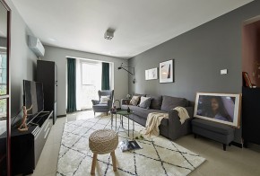 現(xiàn)代簡約風(fēng)格兩居室客廳裝修效果圖