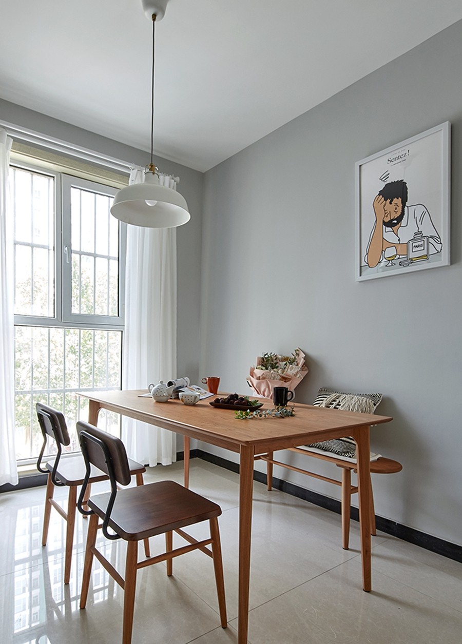 現(xiàn)代簡約風(fēng)格兩居室餐廳裝修效果圖