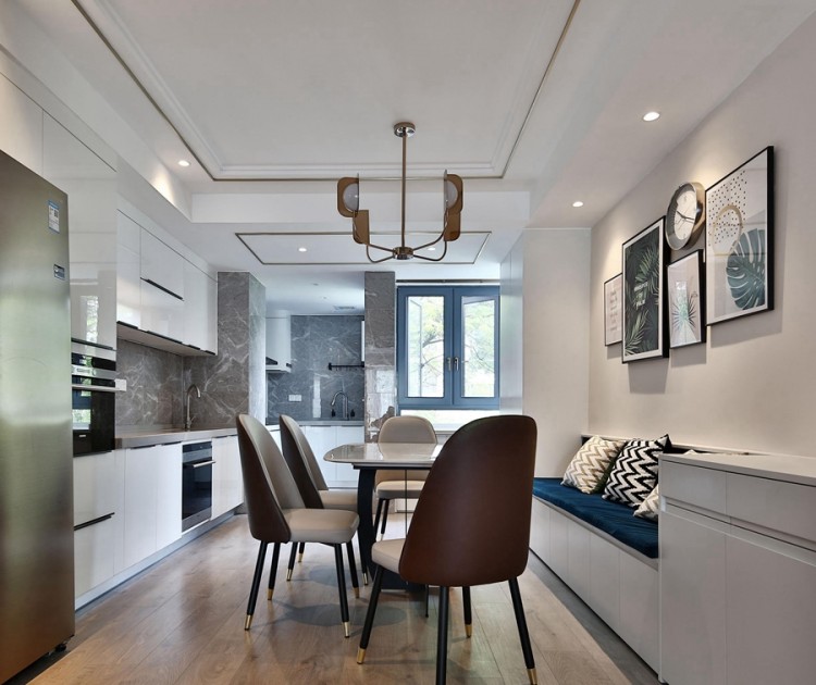 現(xiàn)代簡約風格三居室餐廳裝修效果圖