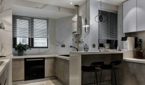 現(xiàn)代簡約風格廚房裝修效果圖