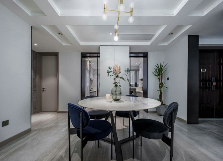 現(xiàn)代簡約風格餐廳裝修效果圖