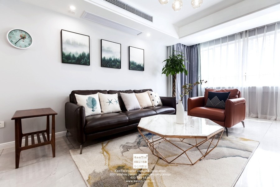 新加花園現(xiàn)代風格別墅客廳裝修實景案例