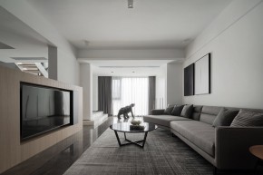 現(xiàn)代簡約風(fēng)格三居室客廳裝修效果圖