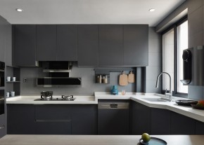 現(xiàn)代簡約風(fēng)格三居室廚房裝修效果圖