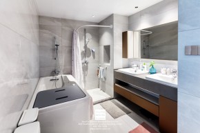 獨墅灣別墅現代風格衛(wèi)生間裝修實景案例