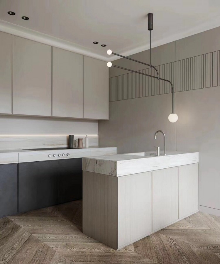 現(xiàn)代風(fēng)格三居室吧臺裝修效果圖